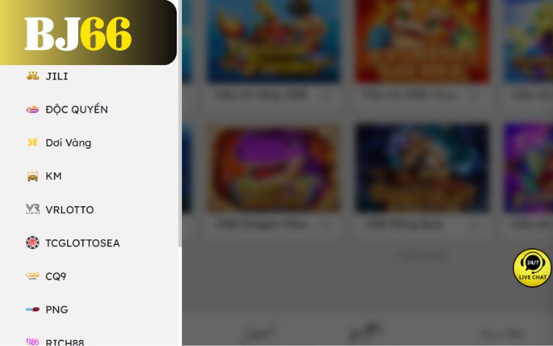 Các loại hình xổ số BJ66