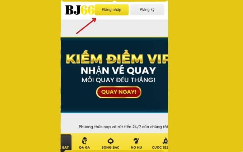truy cập vào nhà cái BJ66