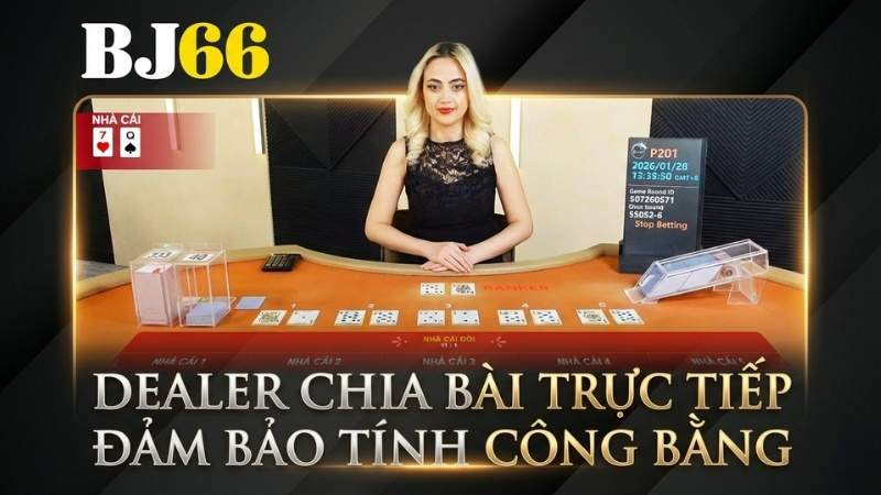 Dealer chia bài trực tiếp đảm bảo tính công bằng