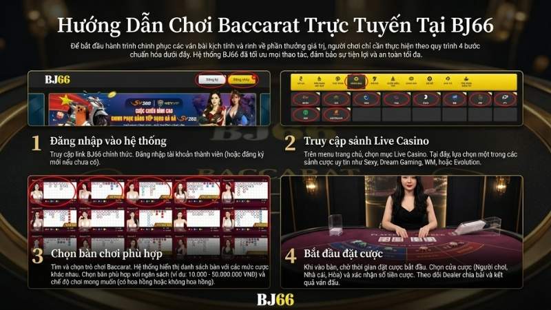 Hướng Dẫn Tham Gia Chơi Baccarat Online Tại BJ66