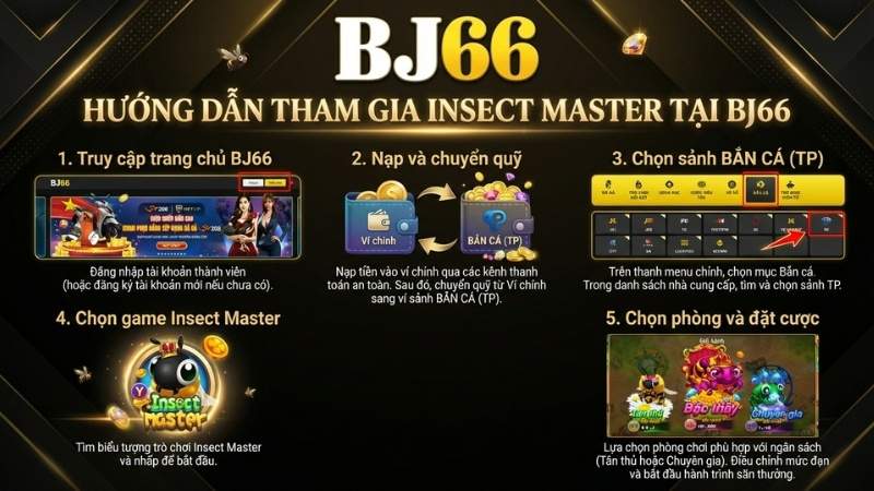 Hướng dẫn tham gia Bật Thầy Bắt Bọ tại BJ66