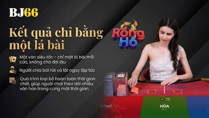 Kết quả Rồng Hổ Online được định đoạt chỉ bằng 1 lá bài