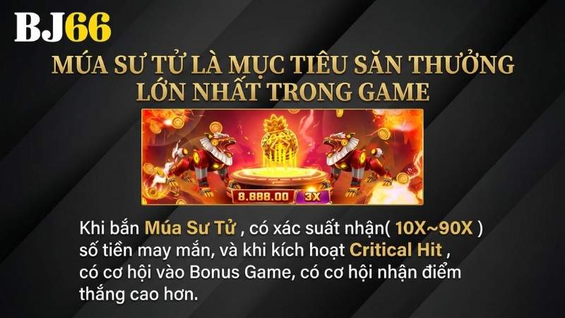 Múa Sư Tử là mục tiêu săn thưởng lớn nhất trong game